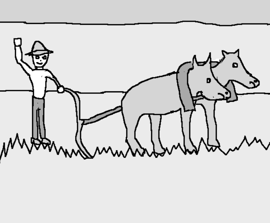 Farmer in field